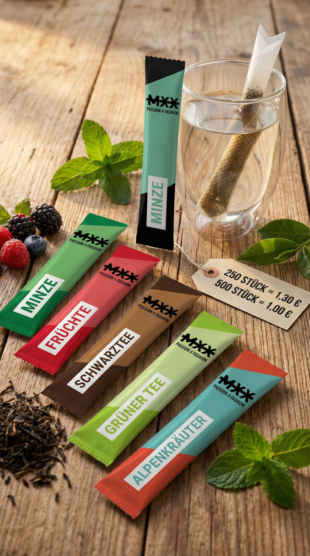 Eigene Tee Beutel (Sticks)