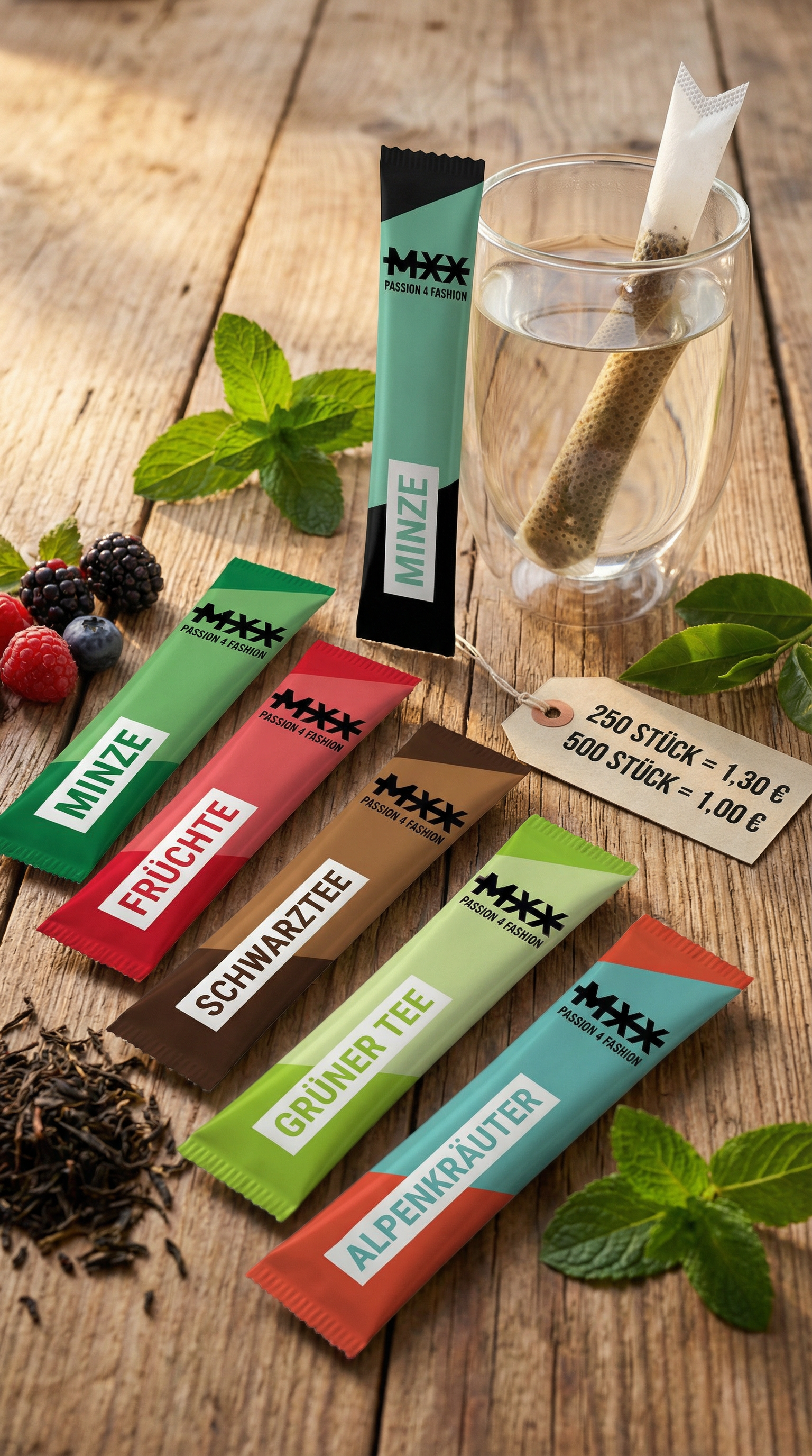 Eigene Tee Beutel (Sticks)