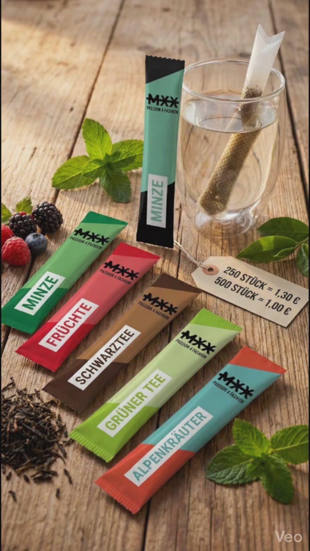 Eigene Tee Beutel (Sticks)