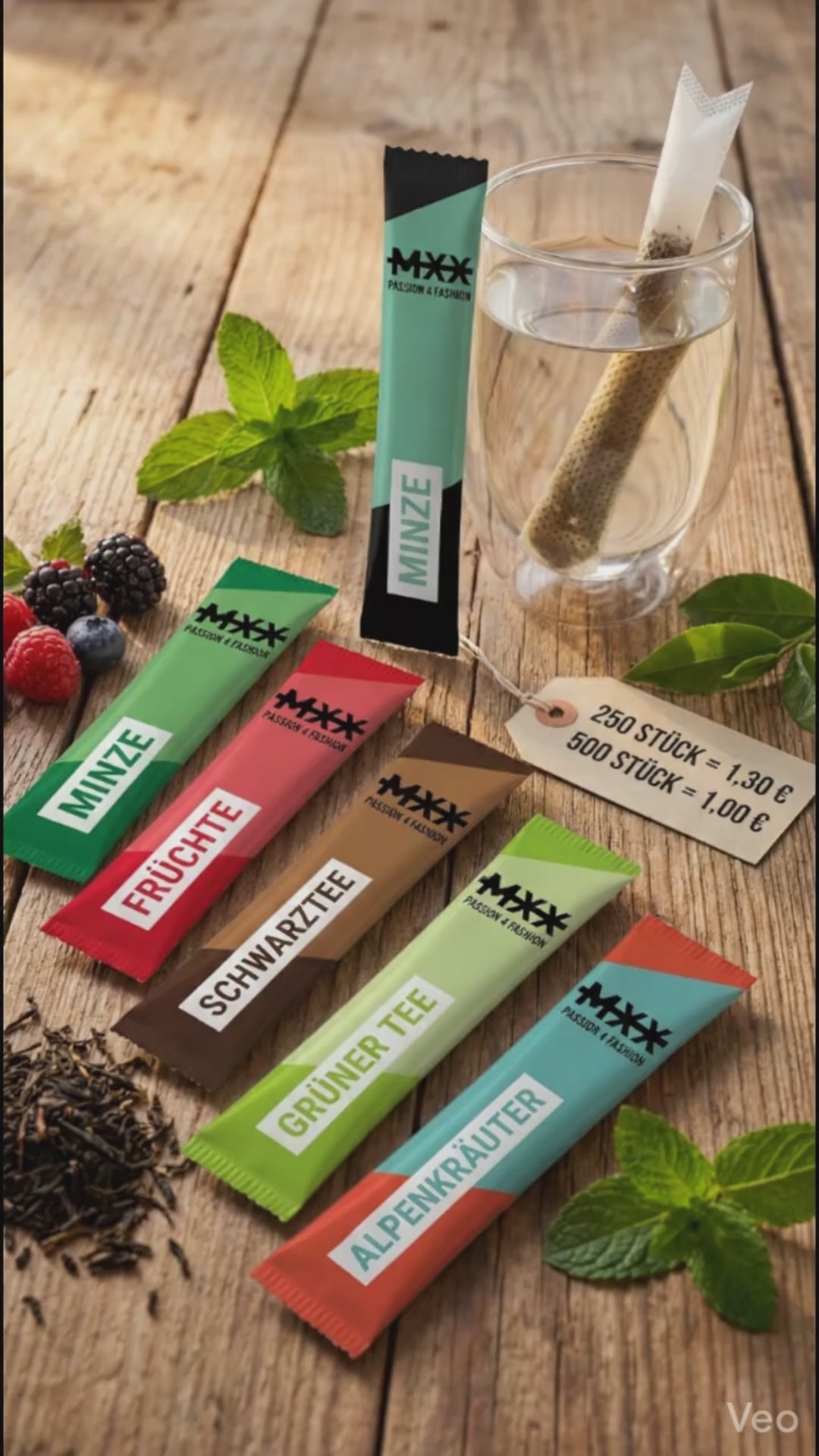 Eigene Tee Beutel (Sticks)